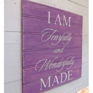 purple-i-am-fearfully-and-wonderfully-made-sign-wedding-sign-just-married-home-decor-country-home-decor-rustic-signs
